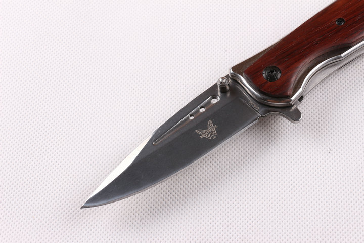 Benchmade DA76 quick opening folding knife（wood handle）UD402356 